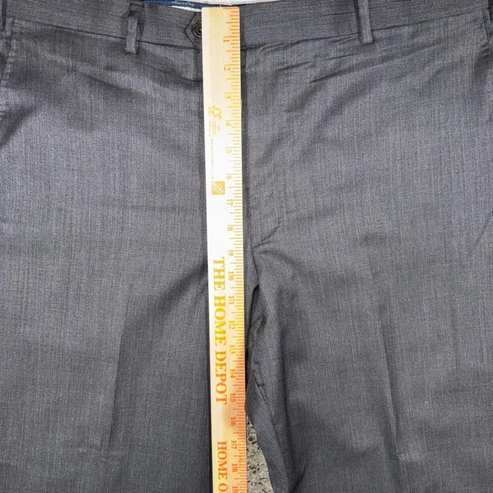 Saks Fifth Avenue Ermenegildo Zegna Suit 44L 38W Mens Slim Fit Black Wool Silk